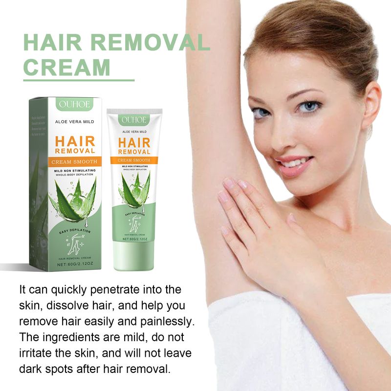 OUHOE Light Fragrance Cleans the Body Smooth Delicate, with Gentle Removal Cream for Underarm, Hand, and Leg Hair_voghion.com