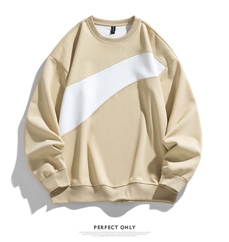 Unisex Heavyweight Linen Blend Crewneck Sweatshirt - Retro Style Oversized Pullover For Streetwear & Minimalist Fashion_voghion.com