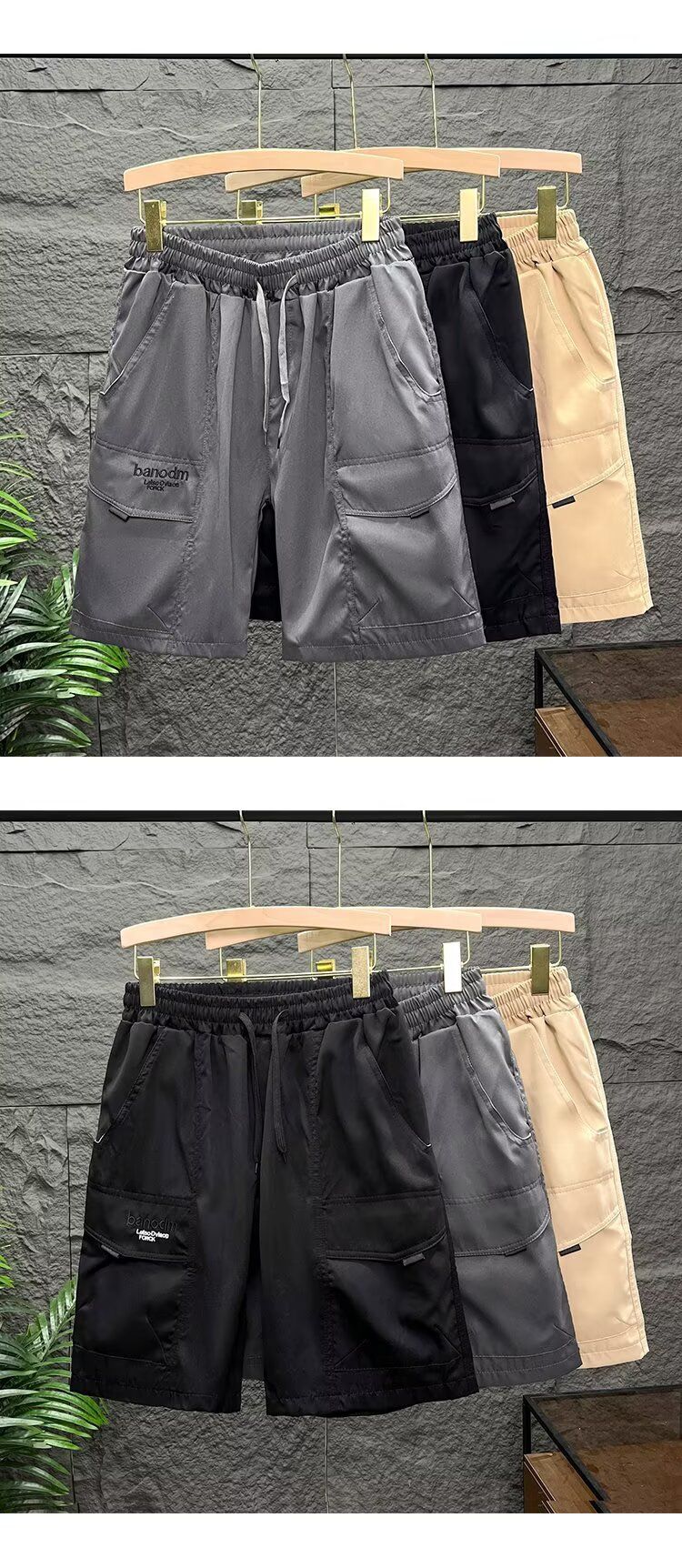 Men's Casual Jogger Shorts - Lightweight Summer Streetwear With Relaxed Fit, Multiple Colors & Extended Sizes (S-5XL)_voghion.com