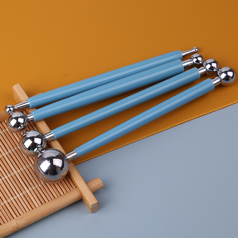 4 pezzi/set penna per indentazione palla per cucitura pressata asta a spirale in plastica morbida doppia testa strumento per crimpare penna punteggiata_voghion.com