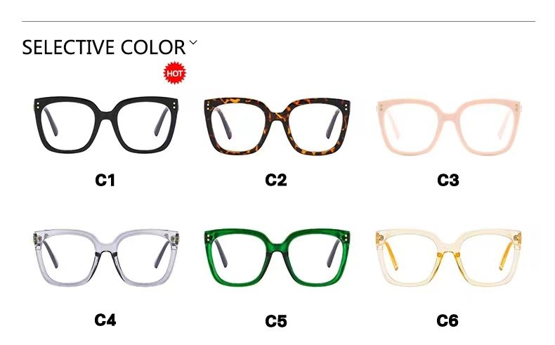 Anti Blue Light Reading Glasses Women Men Large frame Custom Computer Eyeglasses Unisex_voghion.com