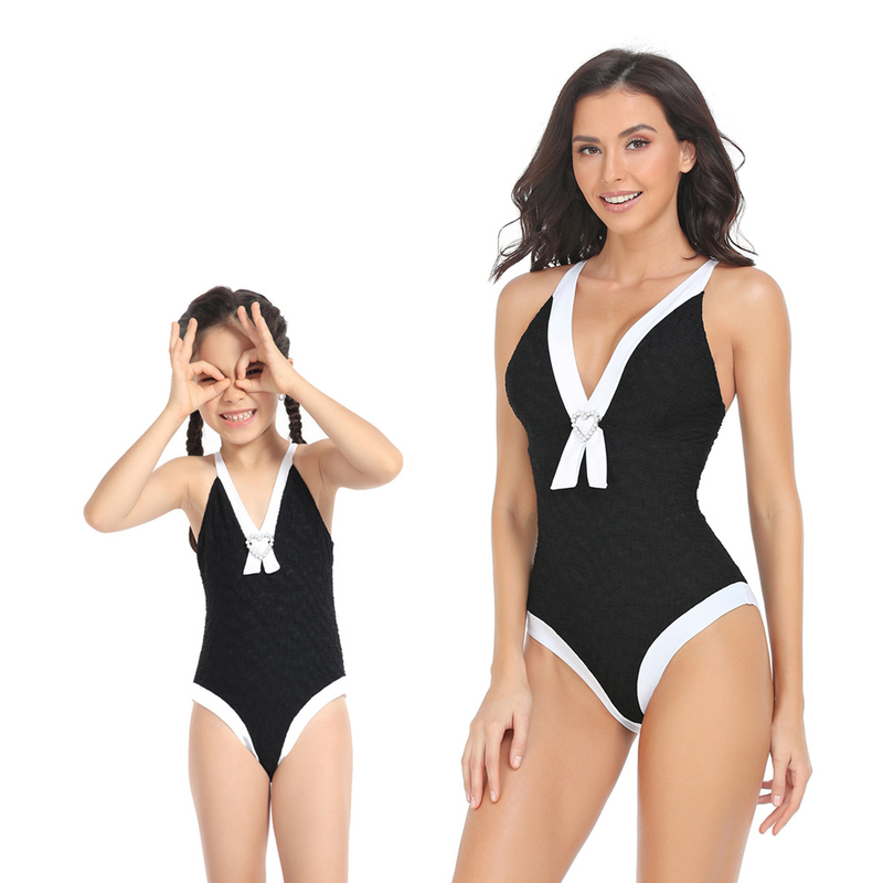 Maillot de bain familial Maillot de bain une pièce familial élégant_voghion.com
