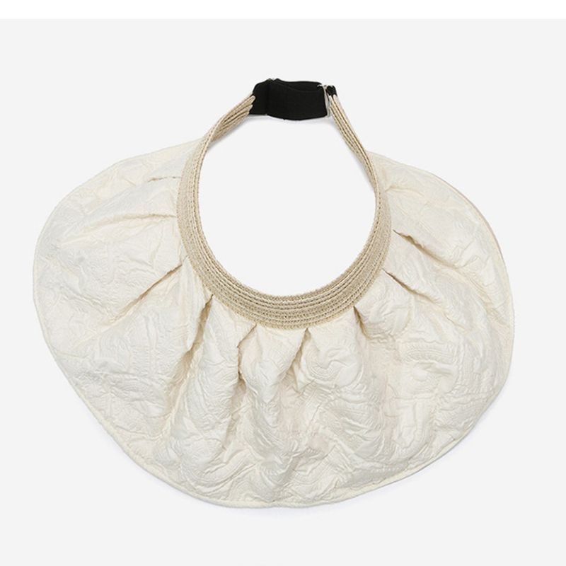 Para mulheres, chapéu de sol com aba larga e proteção UV, chapéu de palha versátil para o verão_voghion.com