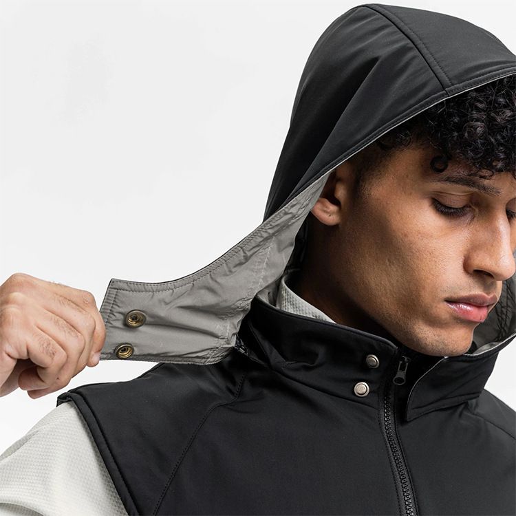 Taktische Weste Herrenmodemarke Kapuzenweste Outdoor Multifunktionale reflektierende ärmellose doppelseitige tragbare wasserdichte Freizeitjacke_voghion.com