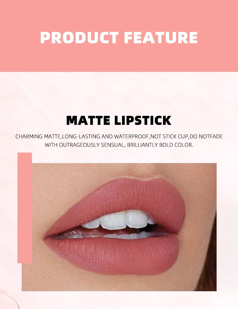 OCHEAL Matte Matte Velvet Lip Glaze Plain White Easy To Color Non-stick Cup Air Feeling Lip Mud Lip Gloss_voghion.com