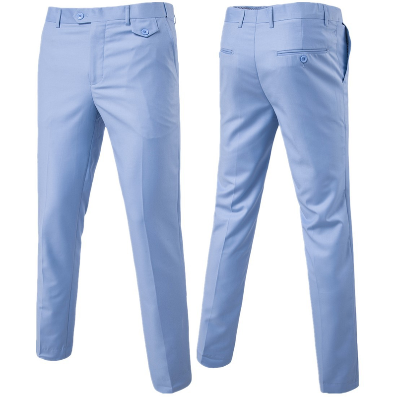 Fashion Quality Men's New Solid Color Trendy Versatile Casual Trousers Business Trousers 9 Colors 9 Sizes Trousers_voghion.com