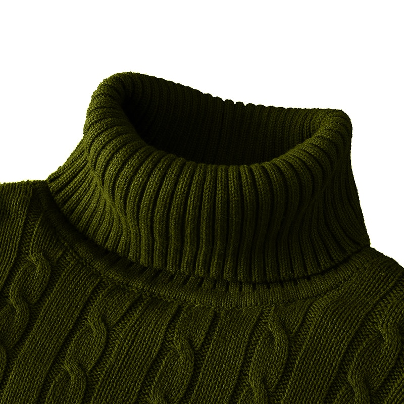 Neue Rollkragenpullover Casual Männer Rollkragen Gestrickte Kazak Sıcak Halten Männer Jumper Yün Kazak_voghion.com