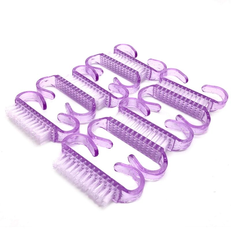 10 tk/partii akrüülküüneharjad 4 värvi küünekunsti maniküüri pediküüri pehme tolmu eemaldamise plastist küüneharjade viilimisriistade komplekt_voghion.com