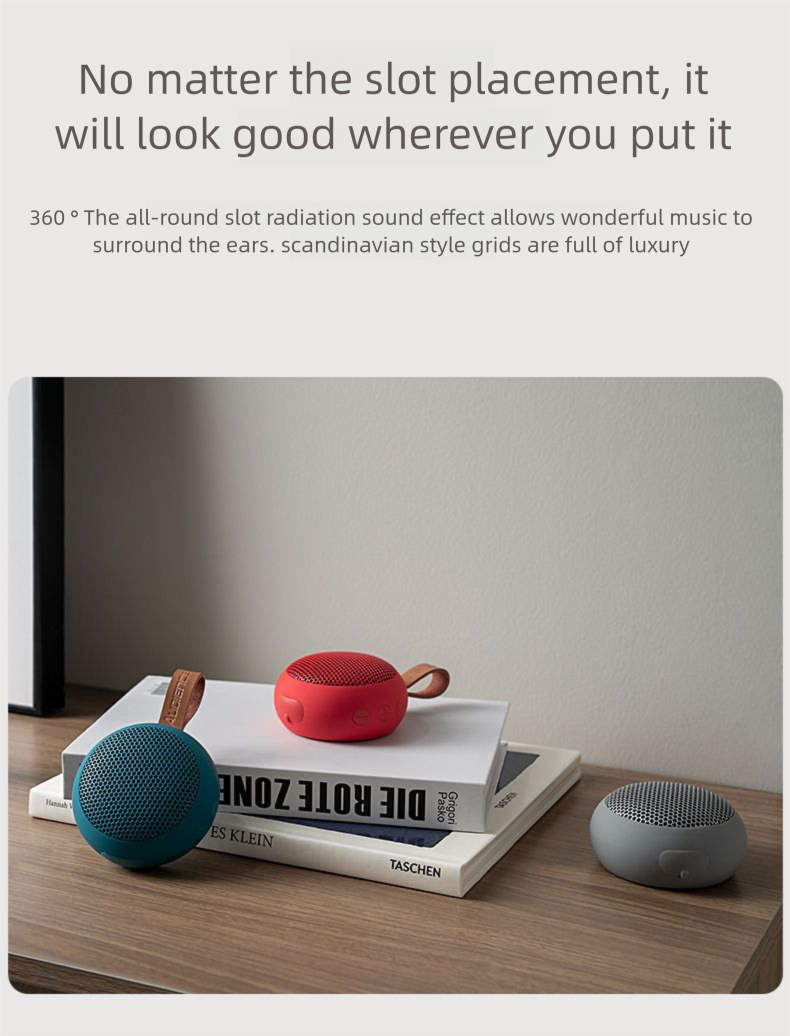 Wireless Bluetooth TWS Interconnect Mini Small Speaker Waterproof High Volume Card Slot Portable Music Player_voghion.com