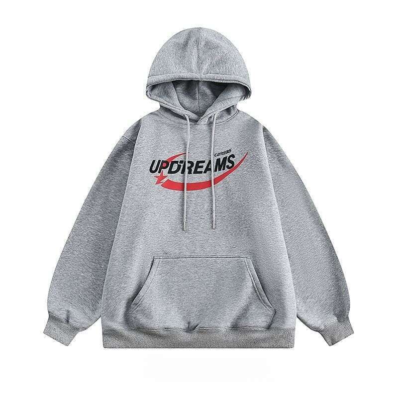 Mars Meteor Attack Design Letter Printed Hoodie Loose Street kapucnis pulóver, vastagított bársonyból_voghion.com