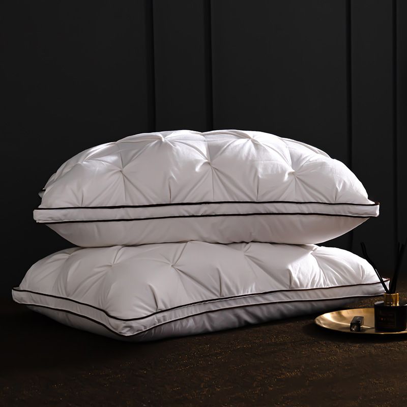 Cotton Down Pillow Twisted Flower Pillow Core Hotel Three Dimensional Home Pillow Homestay Five Star White Goose Down_voghion.com