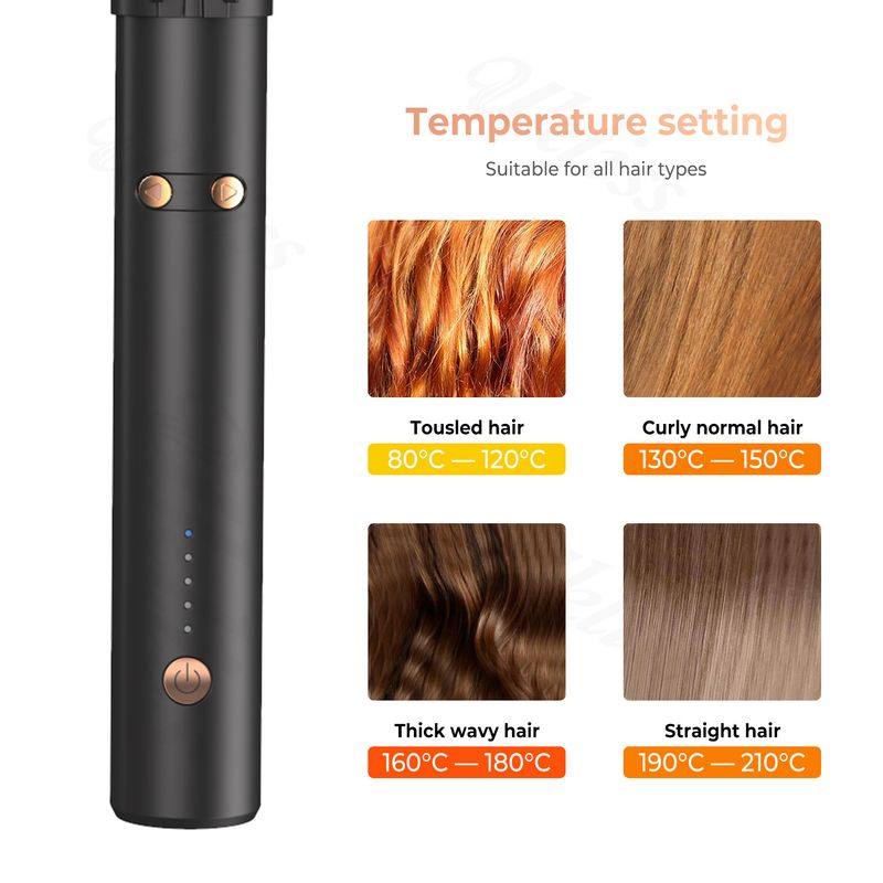 Fer à friser automatique 32 mm, très populaire, pour cheveux lisses et bouclés, sans danger pour les cheveux ondulés, multifonction_voghion.com