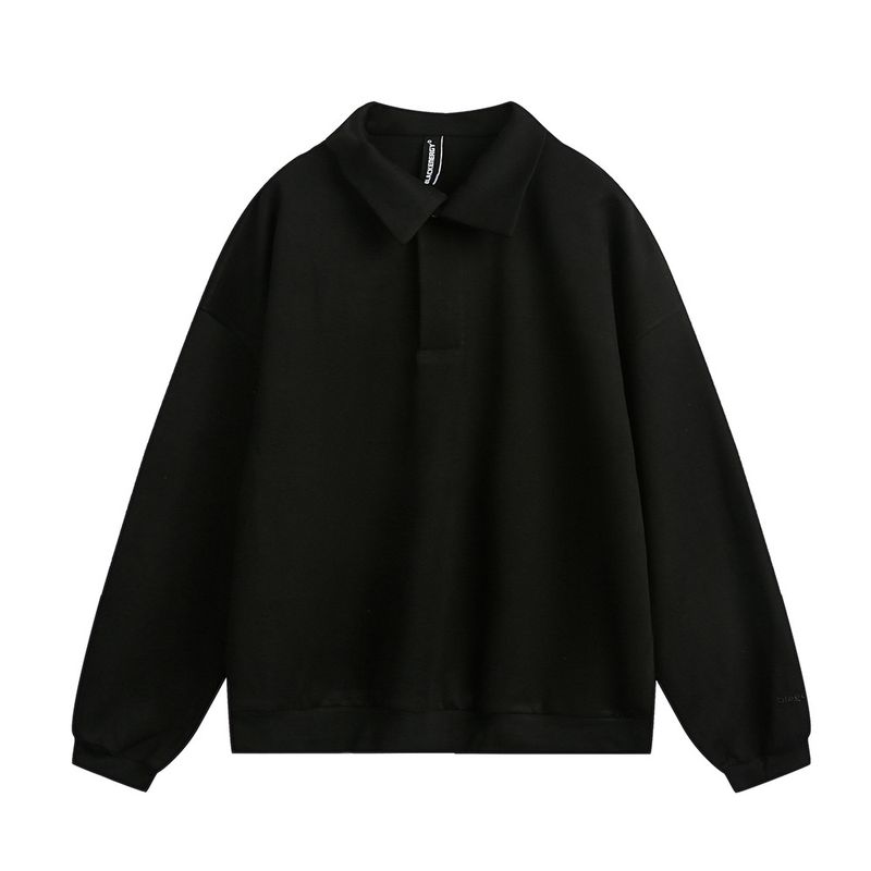 Felpa semplice, versatile, ampia, con colletto rovesciato, stile americano, alla moda, casual, lunga, da uomo, per primavera e autunno_voghion.com