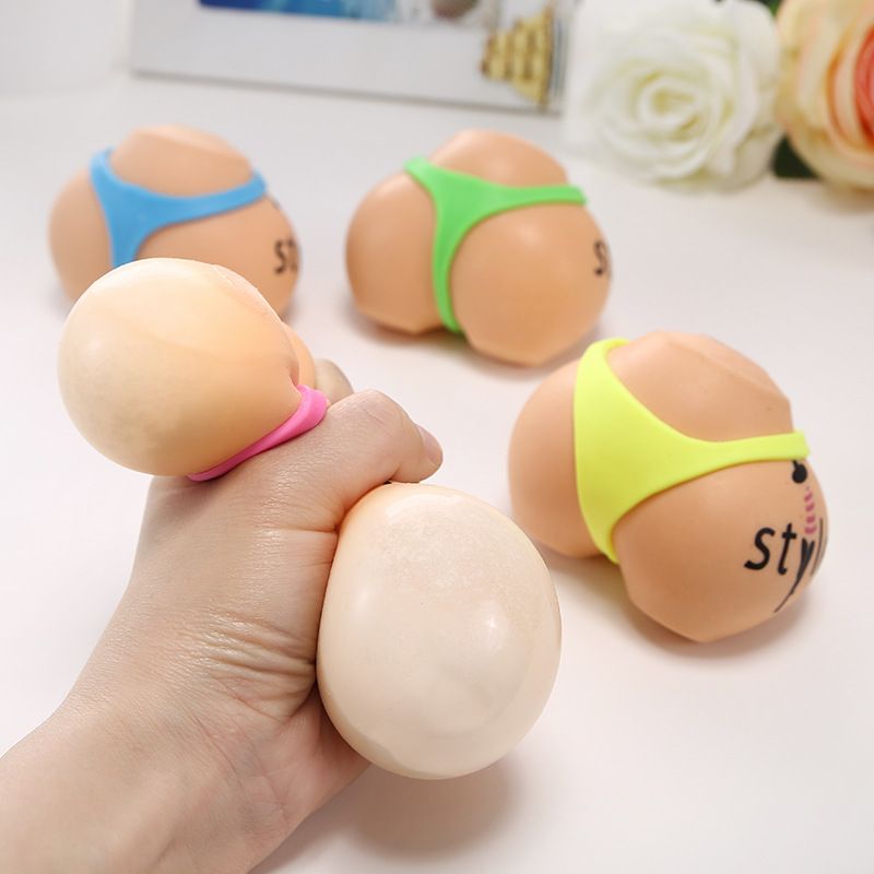 Foam Squishies Butt Flour Slow Rebound TPR Soft Rubber Decompression Venting Squeeze Toy Decompression Pinch Fun Funny_voghion.com