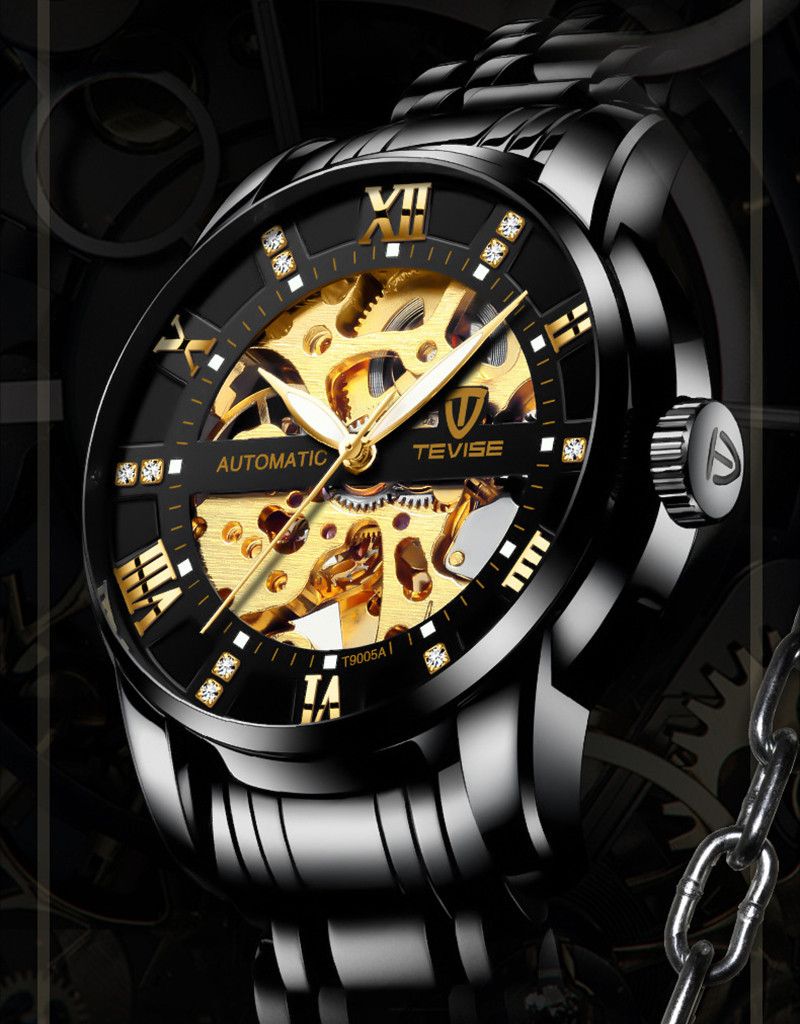 Mechanical Casual Men's Watch Automatic Mechanical Watch Men's Business Watch T9005A_voghion.com