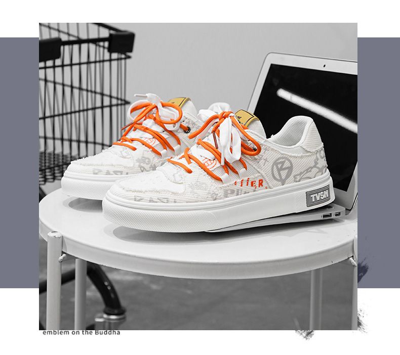 Canvas trendige Mesh-Board-Studenten, Sommer flache Männer, 2024 neue atmungsaktive Casual Sportschuhe für Männer_voghion.com