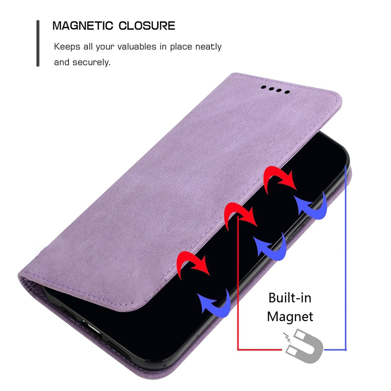 Strong Magnetic Flip Cover for iPhone 14 Plus 14 Pro Max PU Leather Wallet Case for iPhone 13 12 11 Pro XR XS MAX 6 7 8 Plus_voghion.com