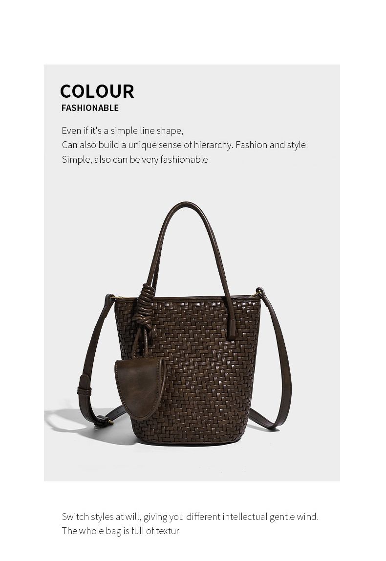 Borsa da donna intrecciata a mano: borsa a tracolla in similpelle, borsa da spiaggia media, borsa a tracolla intrecciata fatta a mano con tasca sottobraccio_voghion.com