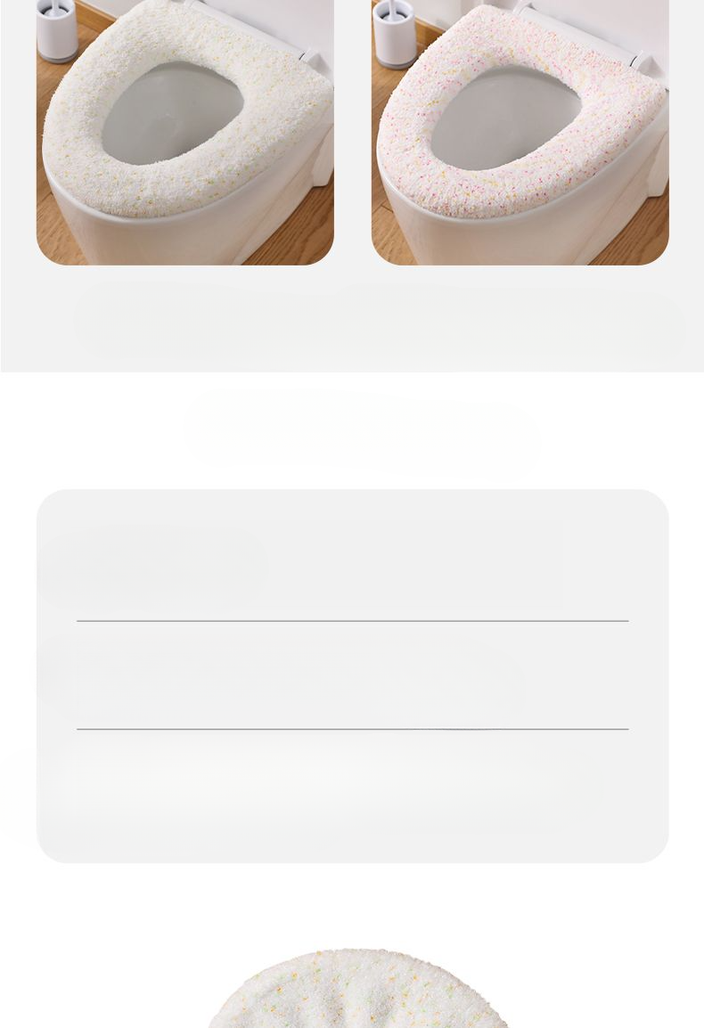 Cuscino Inverno 2024 Nuovo Modello Copriwater Universale per Tutte le Stagioni con Fodera in Pile Ispessito_voghion.com