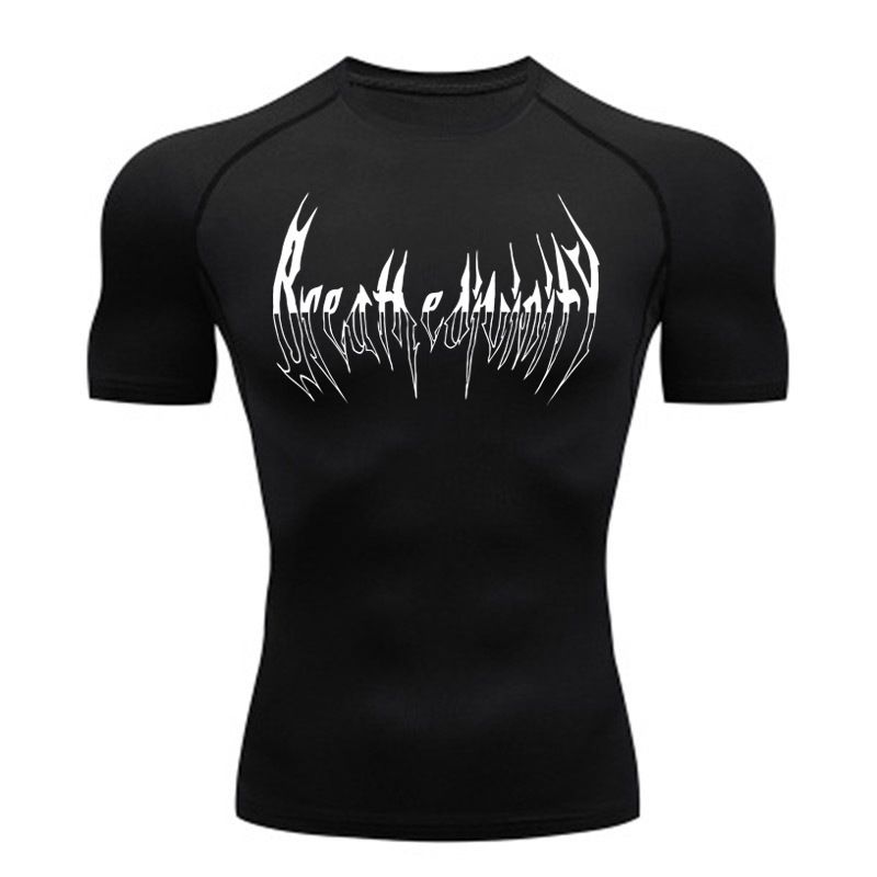 Compressed Long Sleeved Shir, Black -shir, Men's Muscle Quick Drying, Finess Clohing, Sun Proecion, And Spors_voghion.com