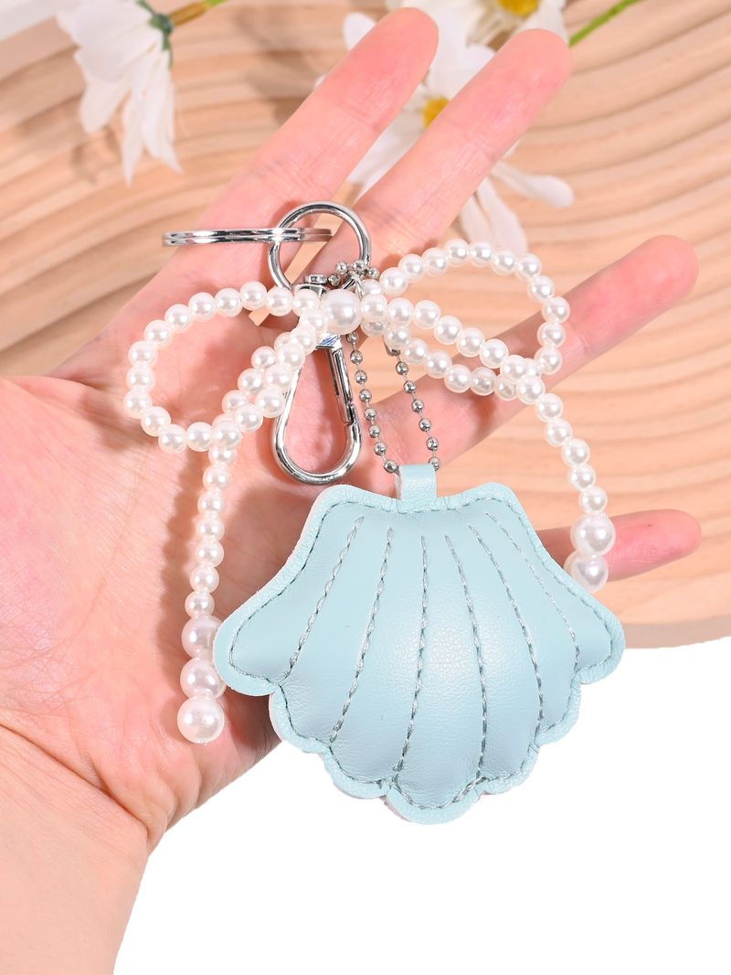 Shell Conch Pearl Tassel Keychain New Ocean Style Bag Car Key Pendant_voghion.com