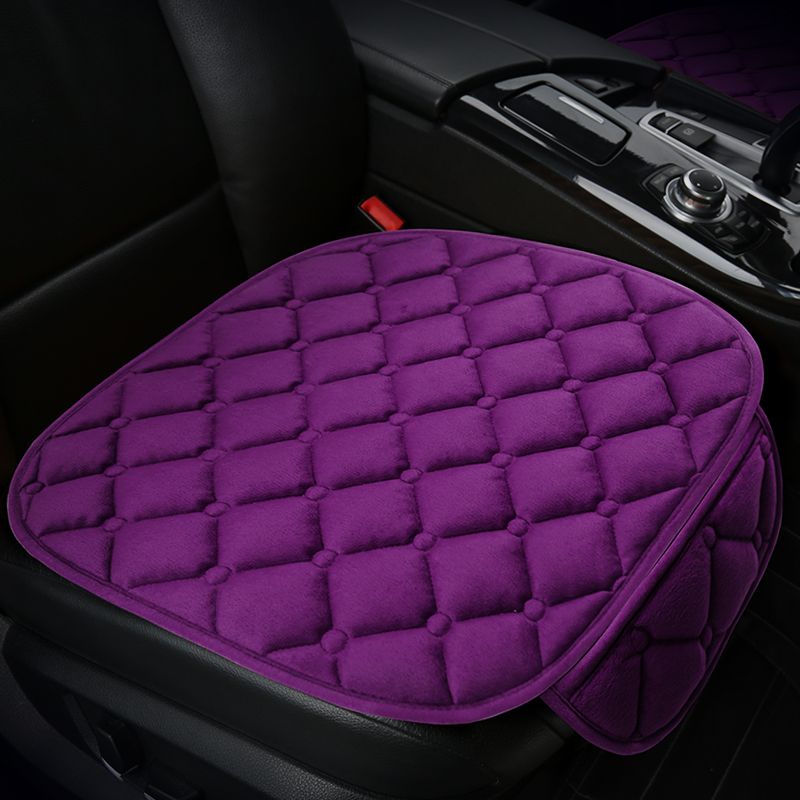 Autoabdeckungsschutz Universal Winter Warm Auto Rücksitzschutzbezüge Rückenkissen Dreiteilig_voghion.com