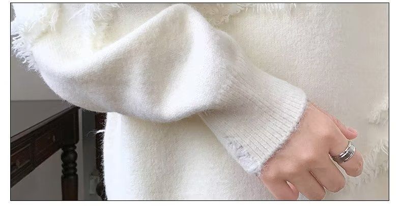 Maglione girocollo giapponese retrò tinta unita per uomo in autunno inverno, tendenza ampia e rilassata, maglia di base pullov aderente_voghion.com