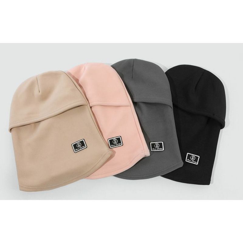Fahrradmütze für Damen, Herbst und Winter, kältebeständig, mit Fleece gefüttert, verdickt, warm, Gesichtsschutz, winddicht, Hals_voghion.com