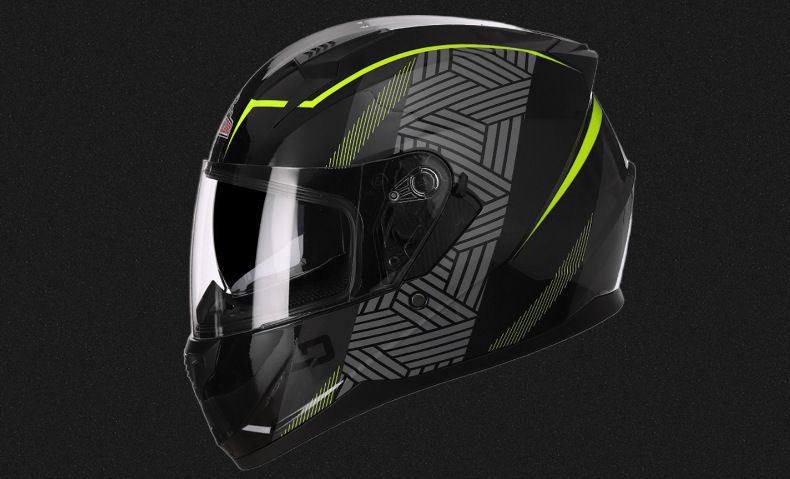 Casco da moto Casco da moto con doppia lente traspirante e copertura integrale per tutte le stagioni_voghion.com