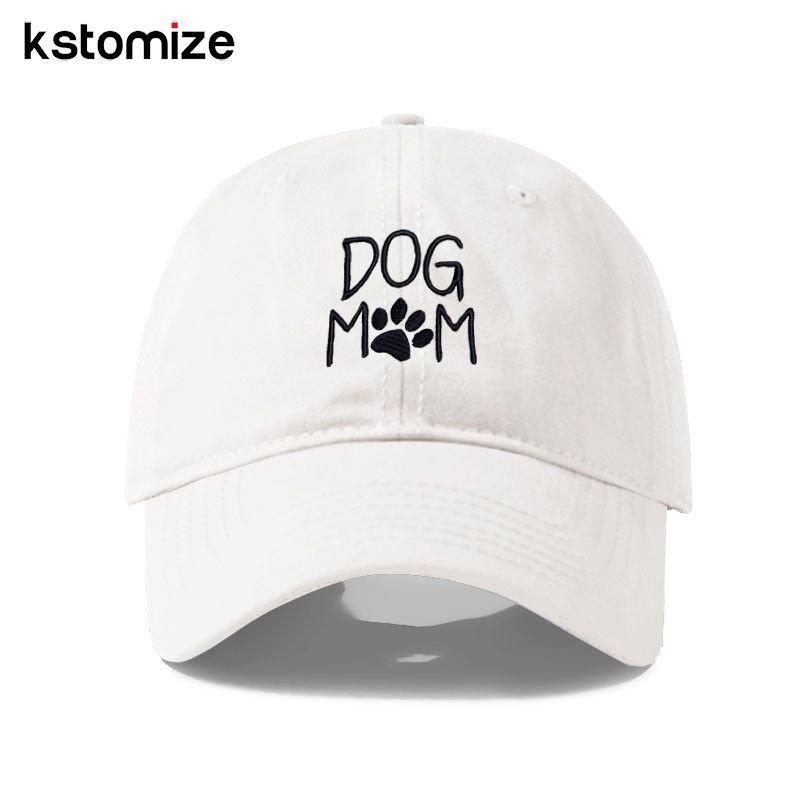 Vintage lavado algodão cão mãe bordado beisebol para homens mulheres pai chapéu bonés de golfe snapback boné dropshipping_voghion.com