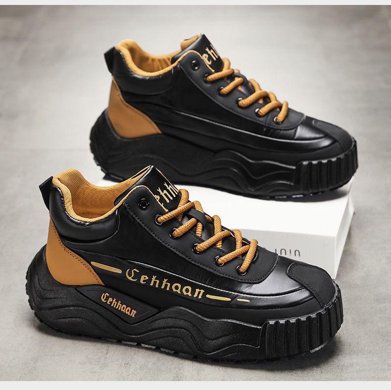 Héich Wanter rutschfest a verschleißbeständeg Sécherheetsschong fir Baustellen, Männer Outdoor Sportschuhe mat décker Sohle_voghion.com