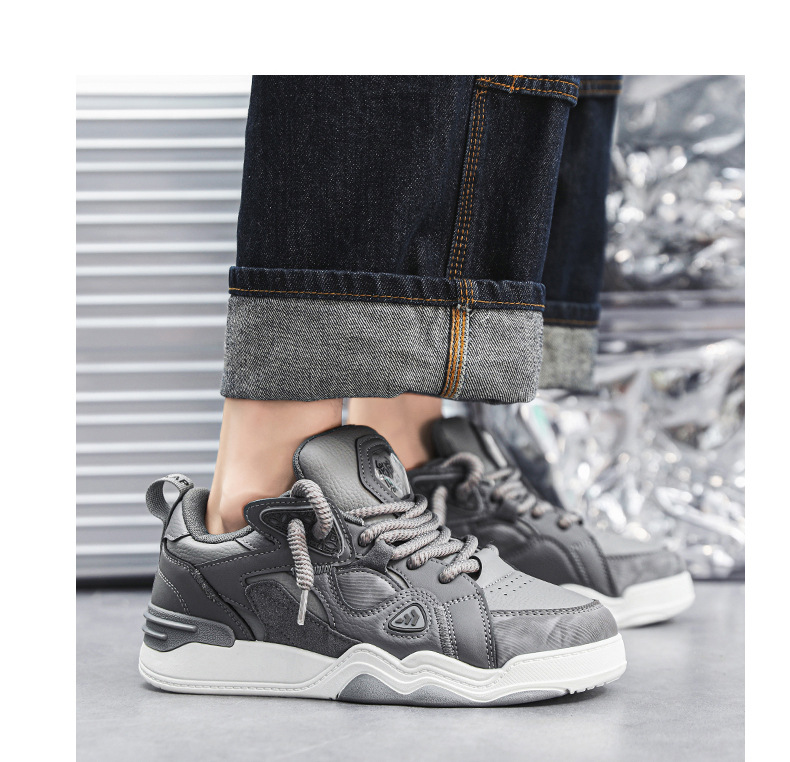 Man Work Shoes Basketball Shoes Sneakers Fabric Mesh Shock Absorption Footgear Sneakers_voghion.com