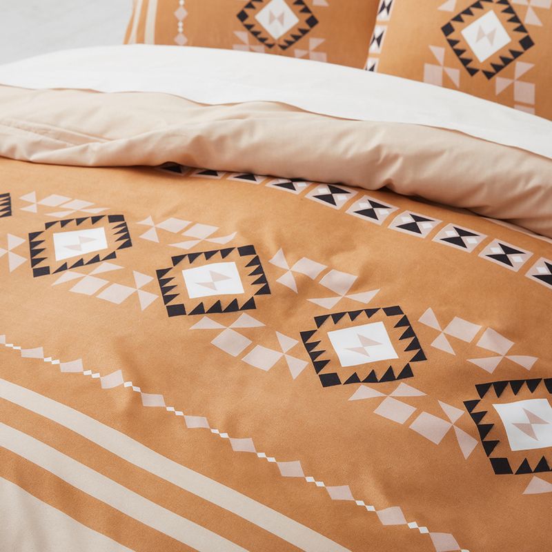 Zestaw poszewek na kołdrę Tribal Wave – pościel z poliestru szczotkowanego w stylu boho, oddychająca i przyjazna dla skóry, pasuje do materacy w USA/UE/AU_voghion.com