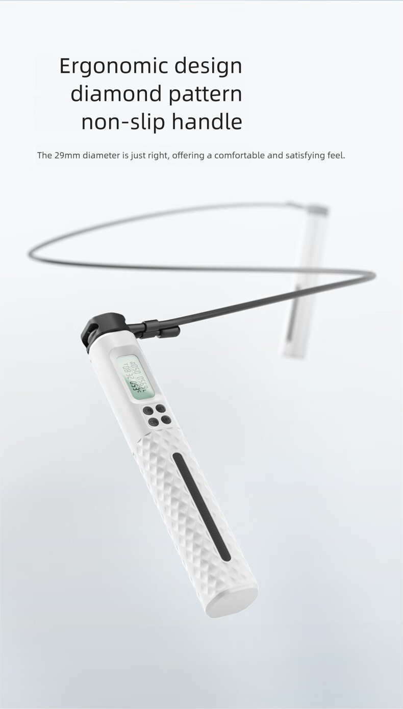 Equipo deportivo inteligente para adultos con conteo, con y sin cuerda de saltar de alambre de acero de doble uso para ejercicios con peso (venta al por mayor)_voghion.com