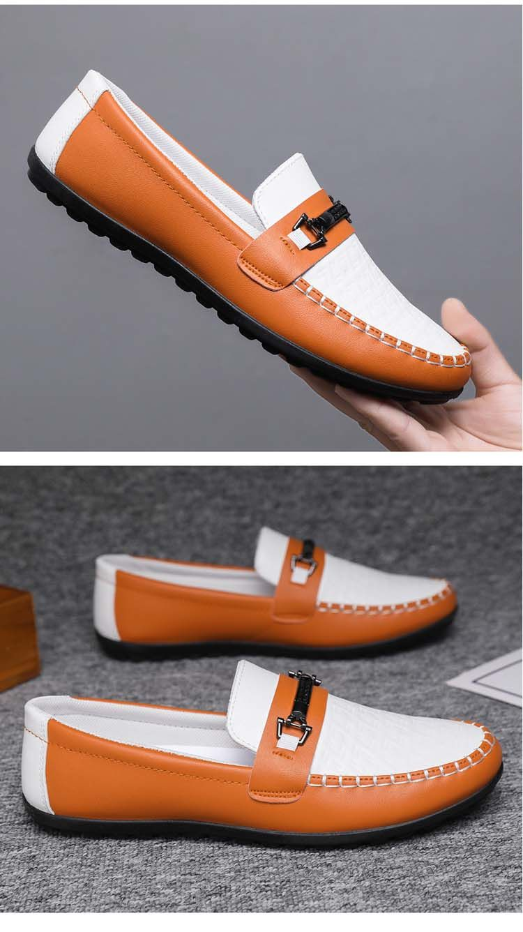Dou For Men 2024 Νέα Μοντέρνα Ανδρικά Ανοιξιάτικα Αναπνεύσσιμα Δερμάτινα Αντιολισθητικά Ελαφριά Παπούτσια Εργασίας_voghion.com