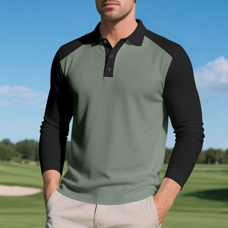 Men's Color Block Pullover Sweatshirt - Lightweight Fall Knit Hoodie For Casual & Sporty Look | Comfortable Polyester Blend | S-XXXL_voghion.com