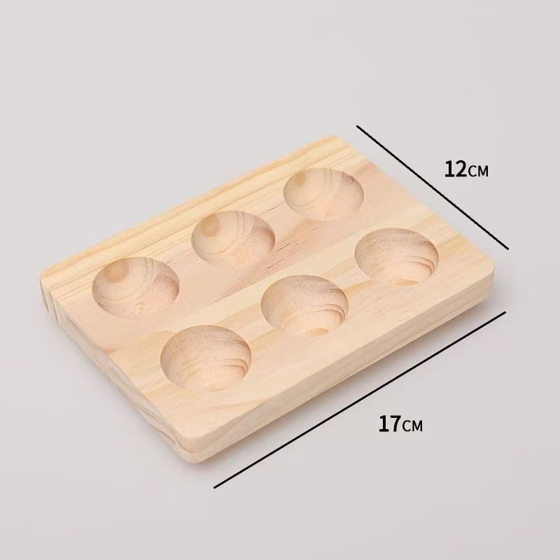 Portauova in legno da banco, impilabile, portauova in legno, portauova per la raccolta delle uova, supporto per l'organizzazione delle uova fresche di fattoria_voghion.com