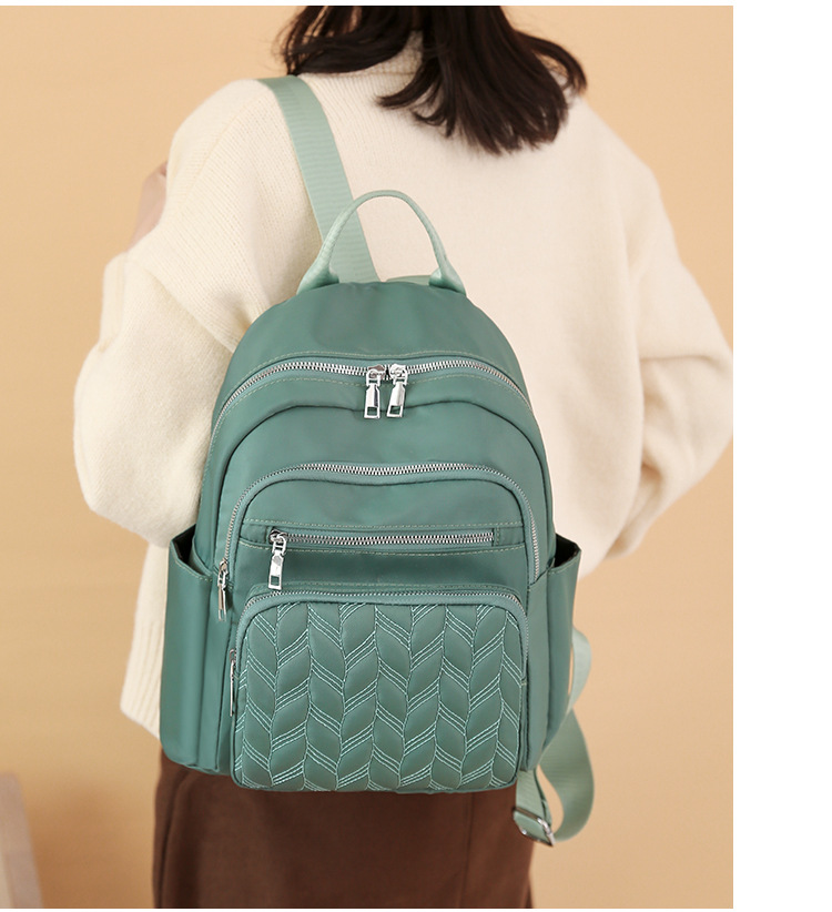New Casual Women's Oxford Backpack, Stylish, Simple, Large Capacity Urban Commuting Travel Backpack_voghion.com
