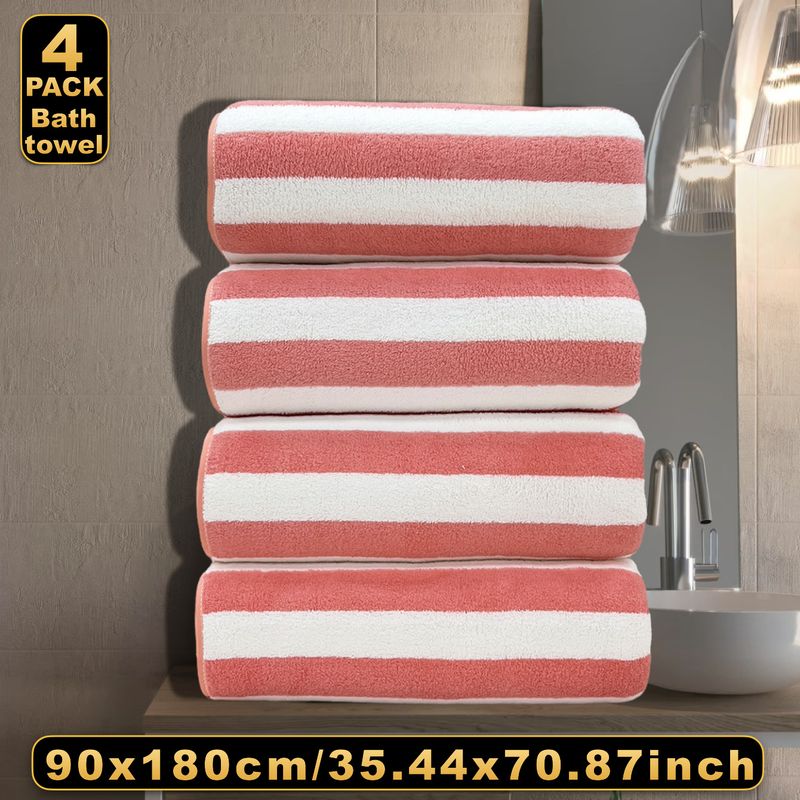 Bath Towel Autumn And Winter New Coral Fleece Enlarged Bath Towel Three Piece Set Adult Bath Large Bath Towel_voghion.com