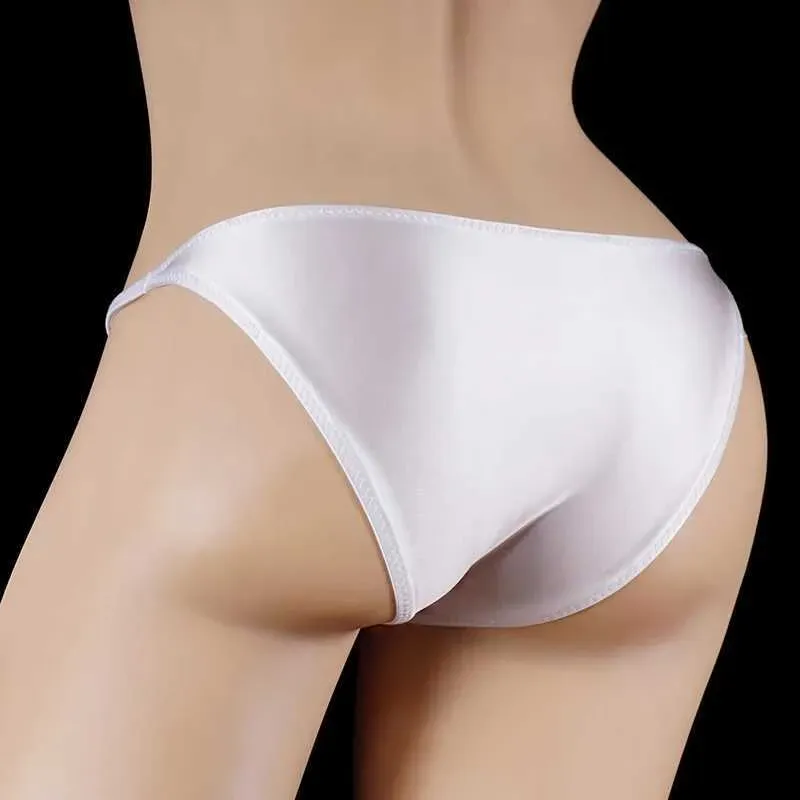 Slip de bain homme sexy et brillant, long, style gay, collection 2025, avec poche généreuse, effet brillant et huileux._voghion.com