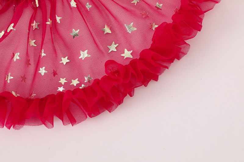 Abbigliamento per bambini Leggings per bambine Culottes Autunno e inverno Vacanze Due pezzi Pantaloni per bambini Gonna tutù per bambine Gonna tutù a rete con stelle Pantaloni_voghion.com