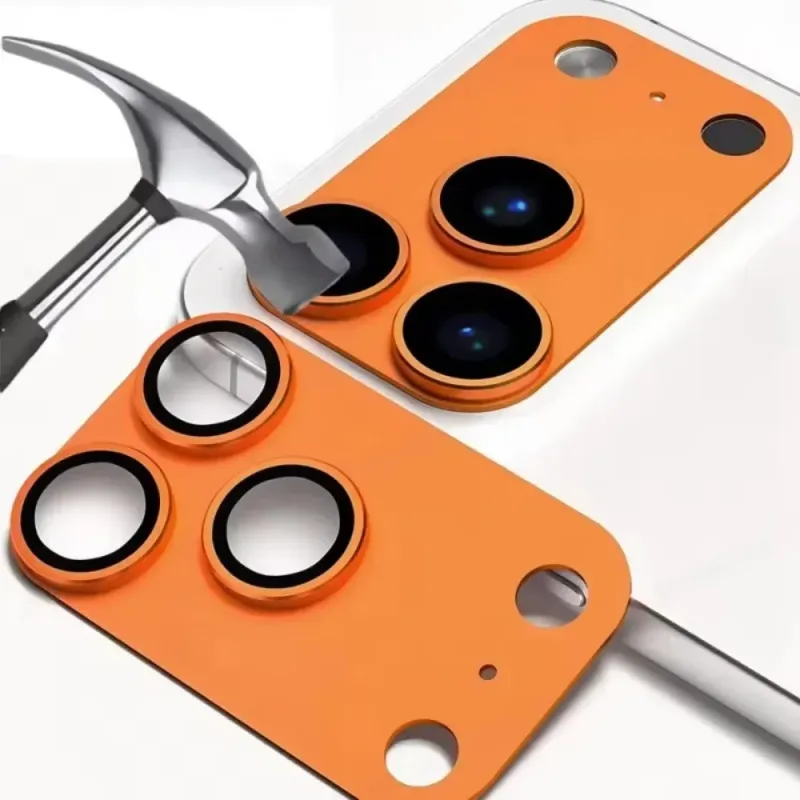 9H HD Armor Kameraobjektivschutz für iPhone 17 Pro 17 Pro Max Aluminium-Metallringobjektiv gehärtete Glasfolie Gehäusekappe_voghion.com