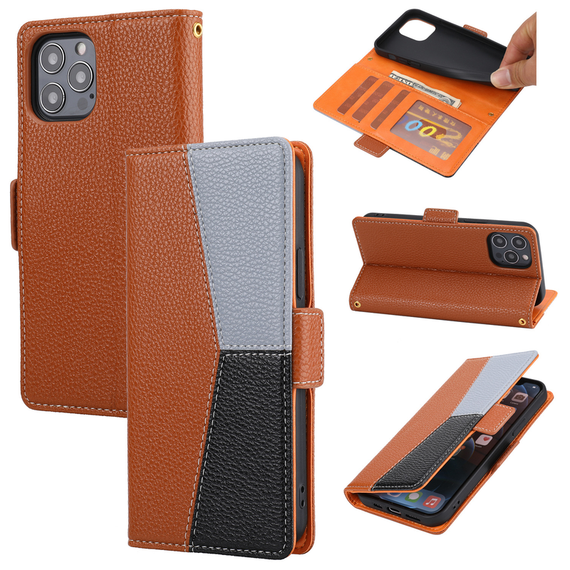 Custodia protettiva flip cover in pelle per iPhone 13, Samsung A53_voghion.com
