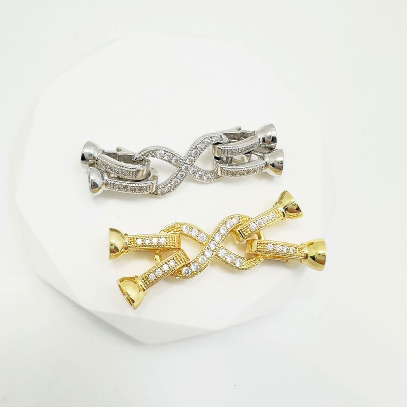 Lot de 5 boucles de bijoux en cuivre 22 x 10 mm par paquet_voghion.com