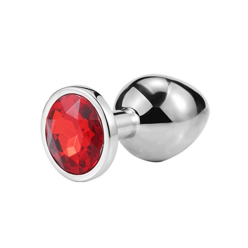 Plug anale per adulti in metallo a forma di cuore, argento, 1,8 mini perline rotonde_voghion.com