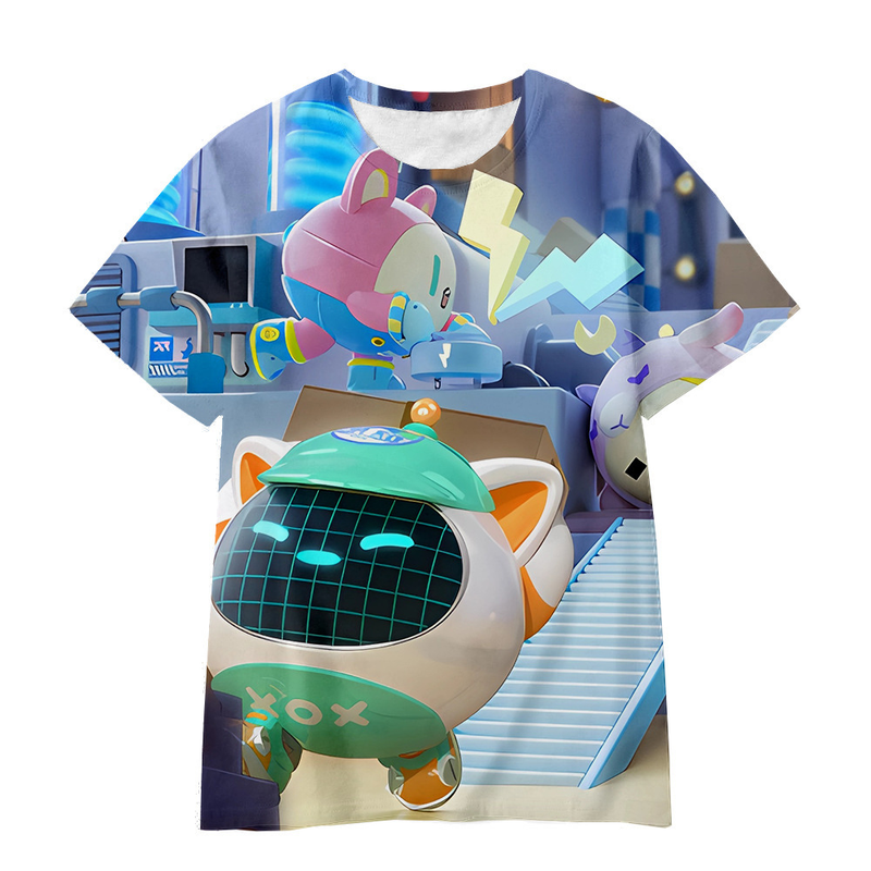 Eladó rajzfilmfigura Egg Party 3D digitális nyomtatású aranyos, lélegző póló_voghion.com