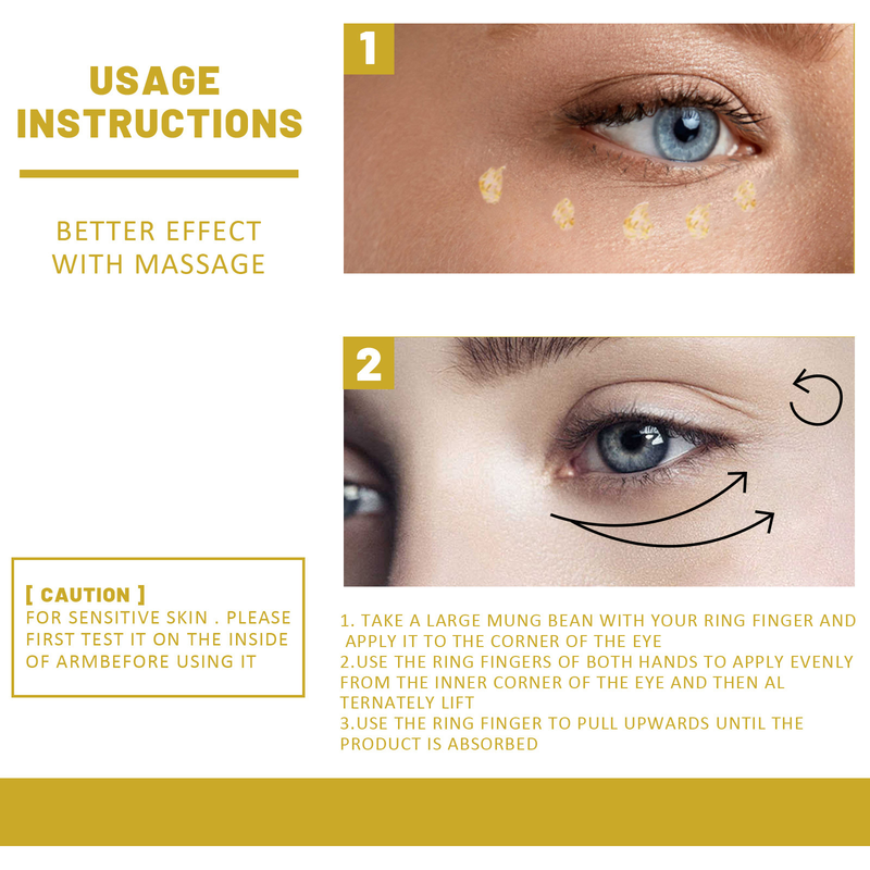 Eelhoe Moisturizing Repairing Desalinating Black Circles and Bags Cream Firming Eye Care_voghion.com