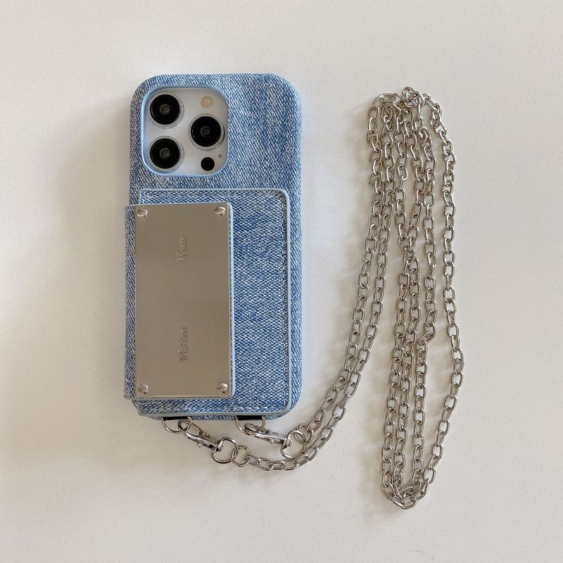 Mobile phone case matinkim card holder mobile phone case suitable for Apple 15promax mobile phone case iPhone14 litchi pattern 13_voghion.com