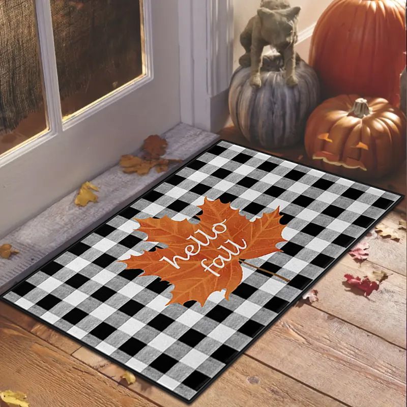 Zerbino assorbente in stile nordico - Tappeto antiscivolo impermeabile per ingresso, cucina e bagno (60x90 cm, facile da pulire, per interni ed esterni)_voghion.com