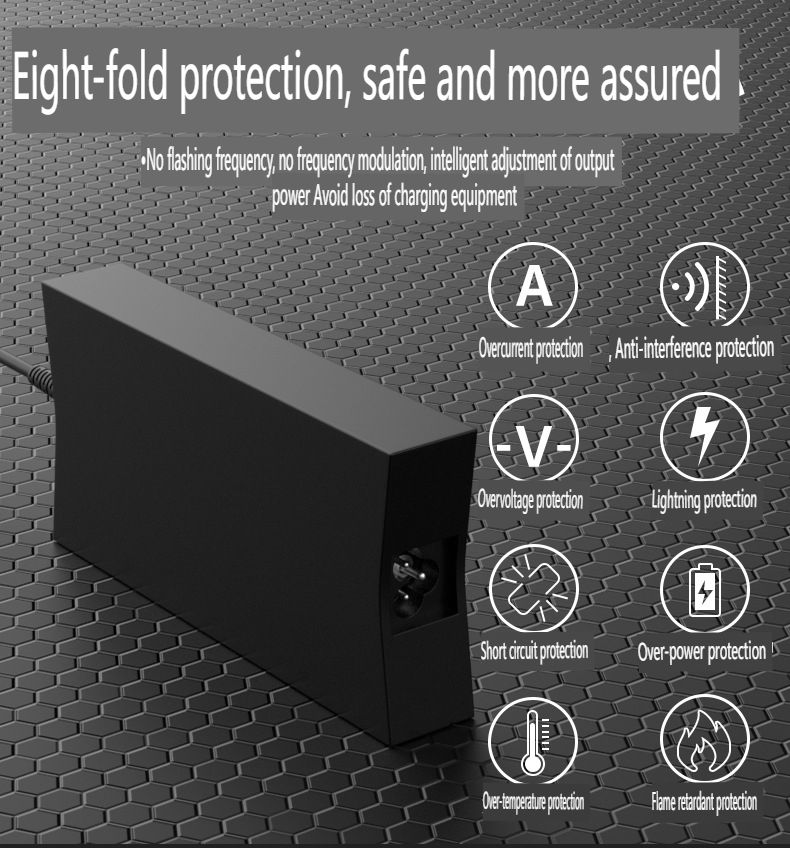 130W Power Adapter Suitable For Dell Laptops 19.5V 6.7A Charger With 7.4x5.0mm Tip, Compatible With Dell XPS 15, Inspiron 16 Plus & Precision 3560_voghion.com